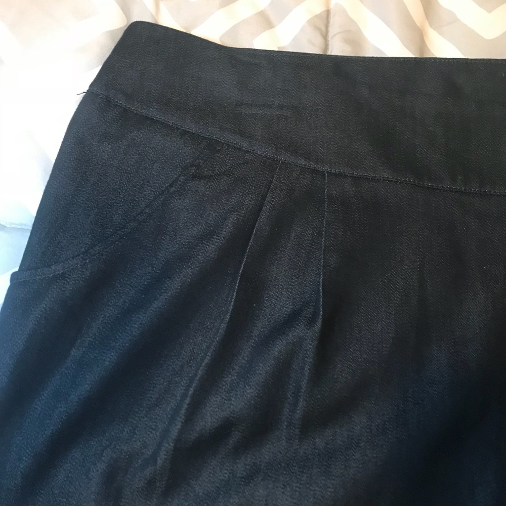 Navy Blue Work Skirt - Picture 2 of 5